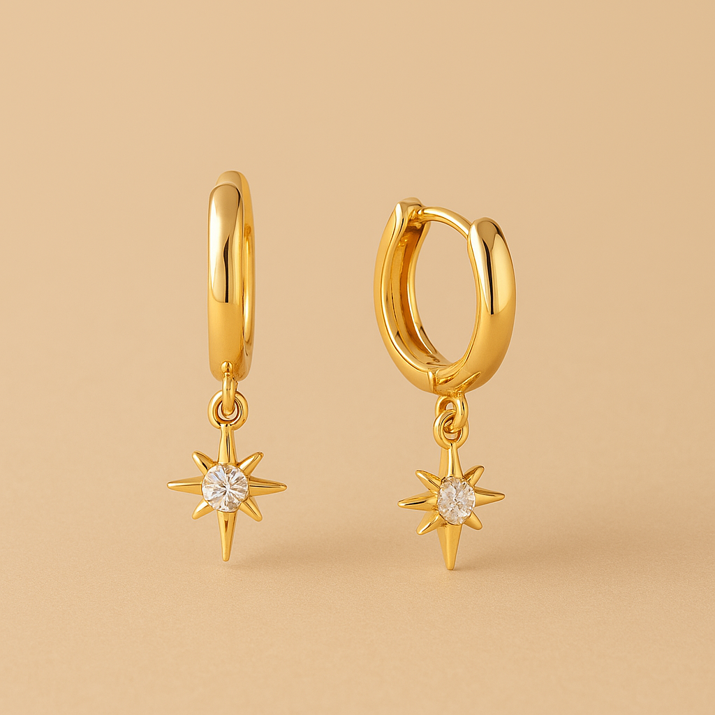 Vudu Hoop Earrings in Gold