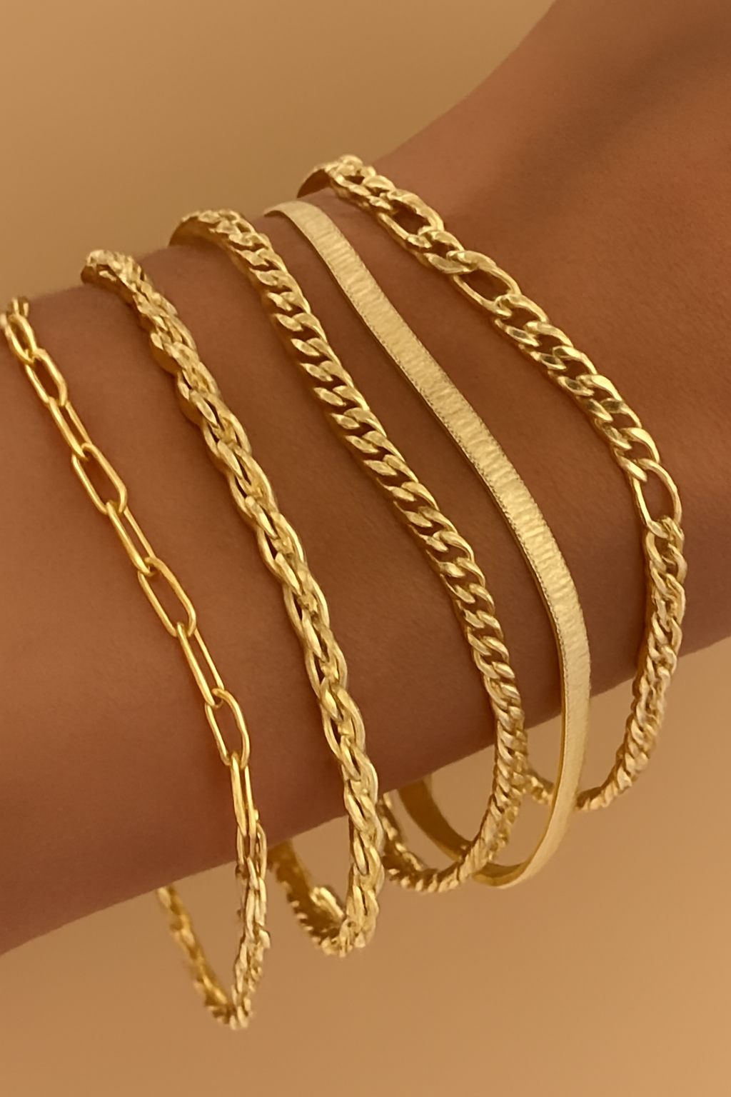 Ellis Renner Gold Bracelet Set - 5 Pieces