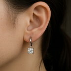 Aurora Quadratische Tropfen | White Gold