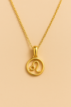 Celestial Zodiac Pendant in Gold