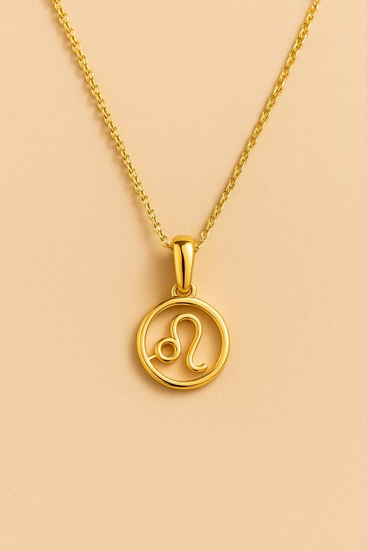 Celestial Zodiac Pendant in Gold