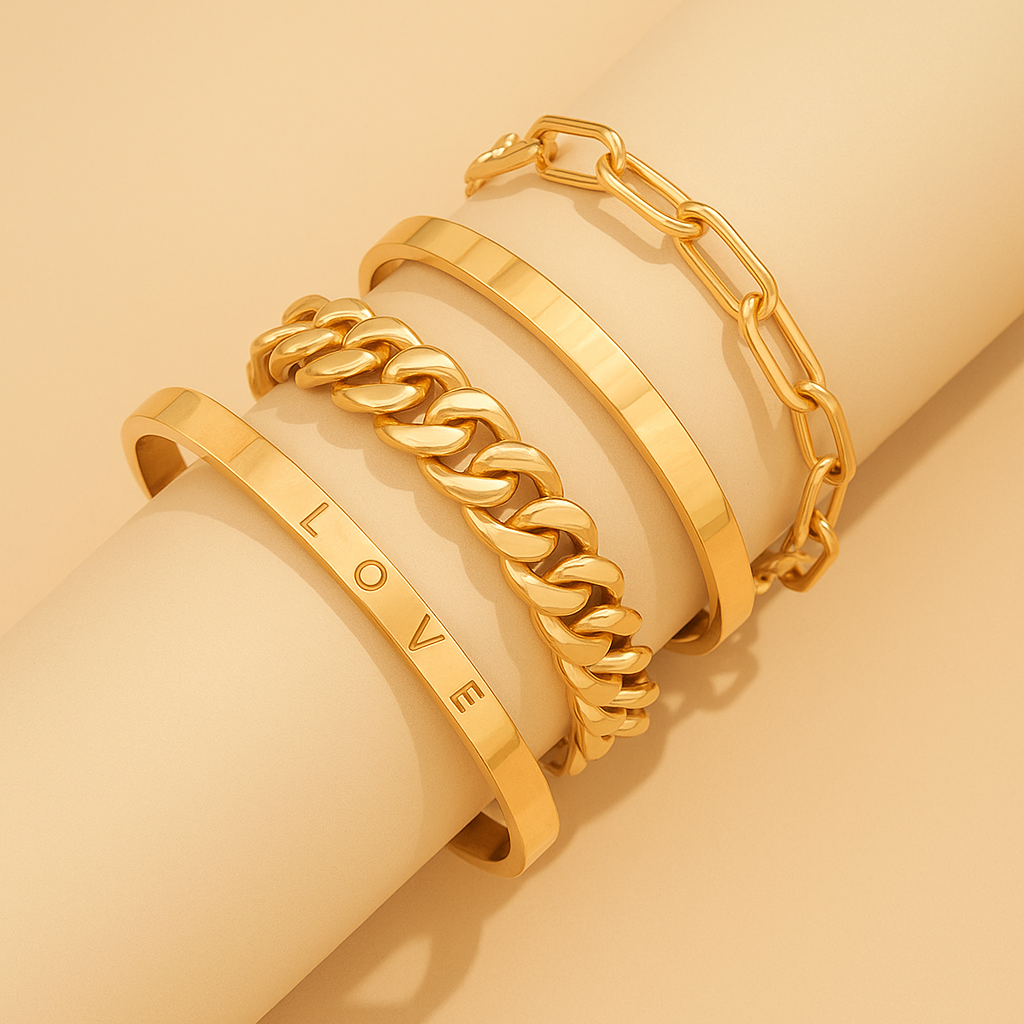 Elan Mercer Set – Timeless in Gold