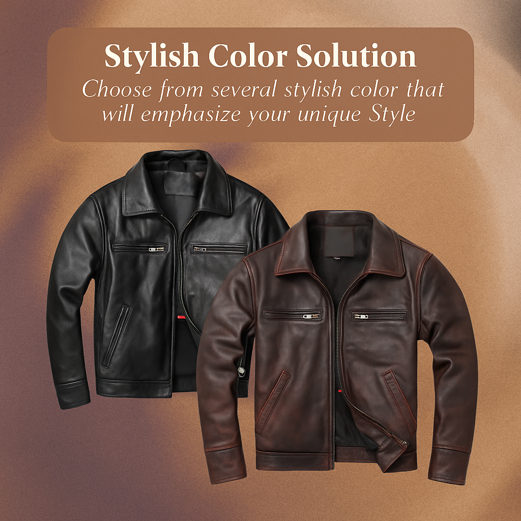 Thomas | Rugged Trucker Style Leather Jacket