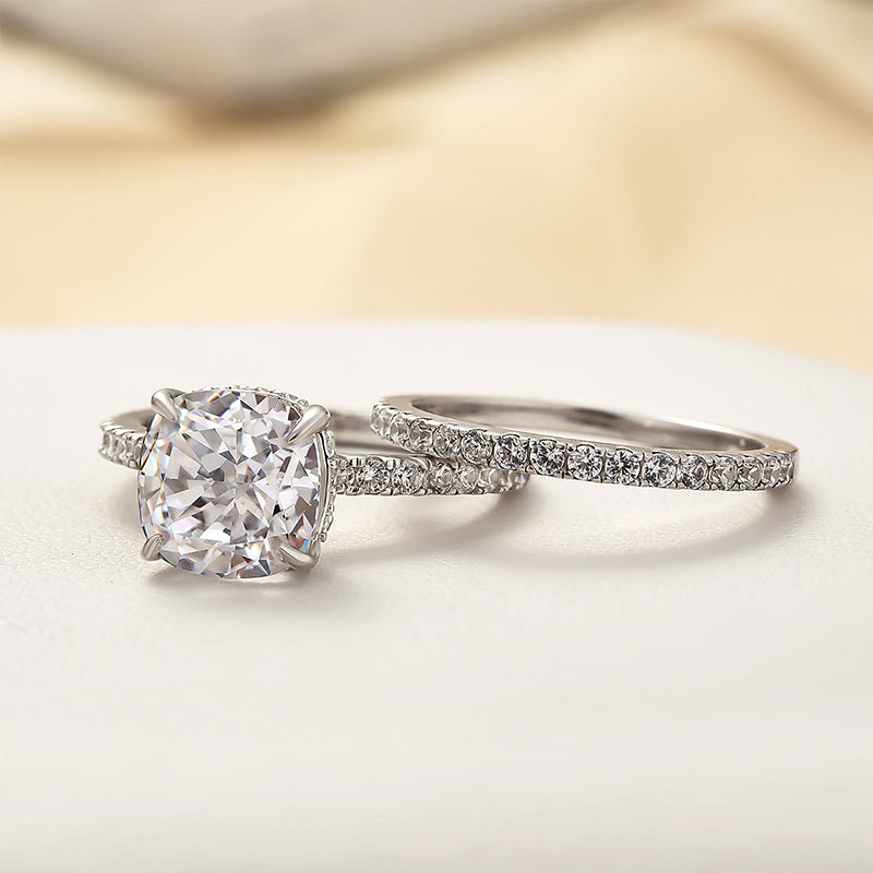 Bridal Kissen 2 Stuck Ring Set | White Gold
