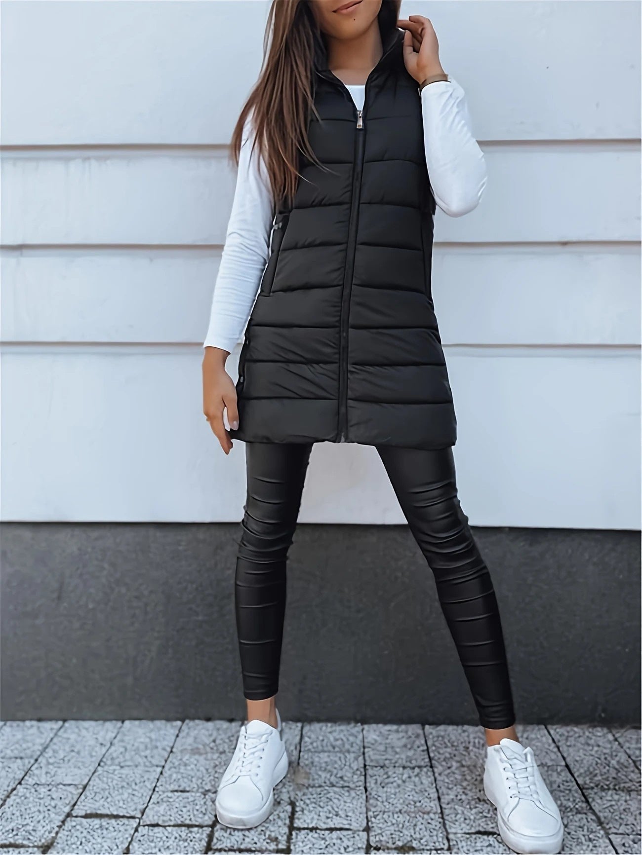 Zara | Casual Sleeveless Long Vest