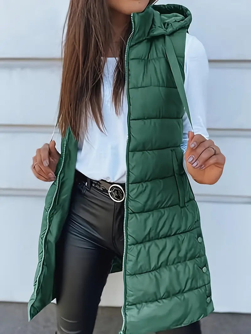 Zara | Casual Sleeveless Long Vest