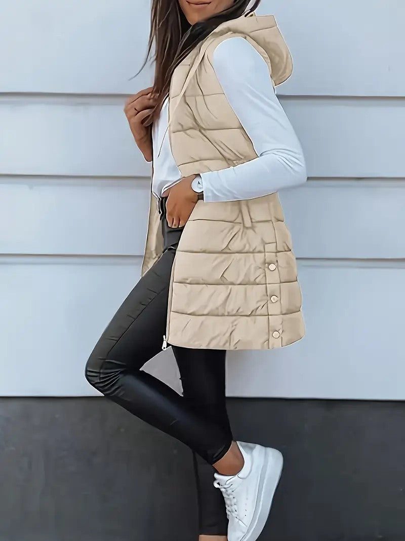 Zara | Casual Sleeveless Long Vest