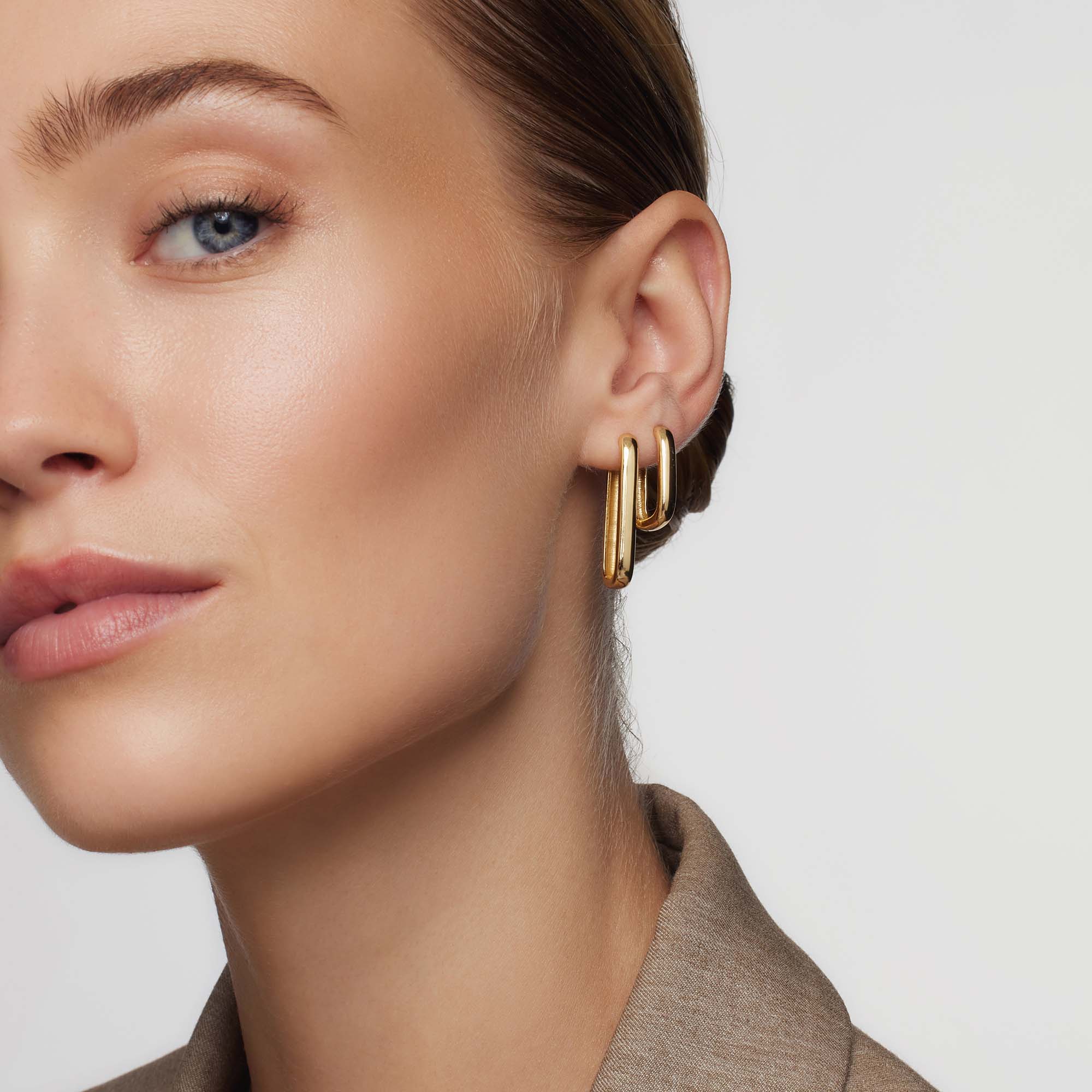 The Large Icon Hoops in Gold
