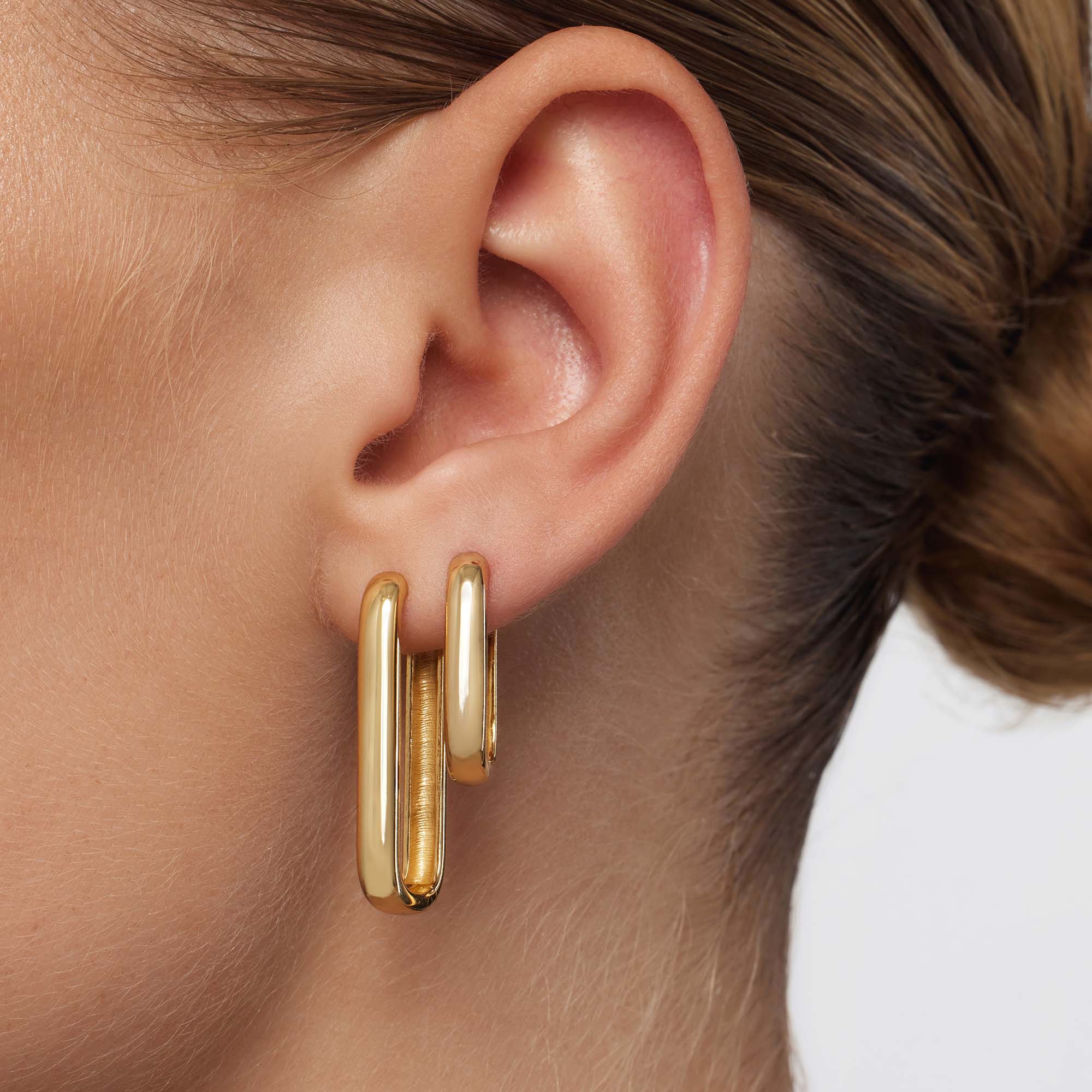 The Large Icon Hoops in Gold