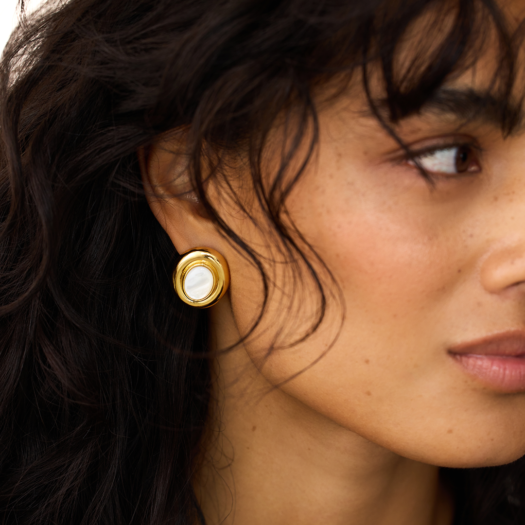 Giselle Perlen Earring | Gold