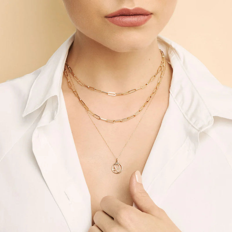 Celestial Zodiac Pendant in Gold