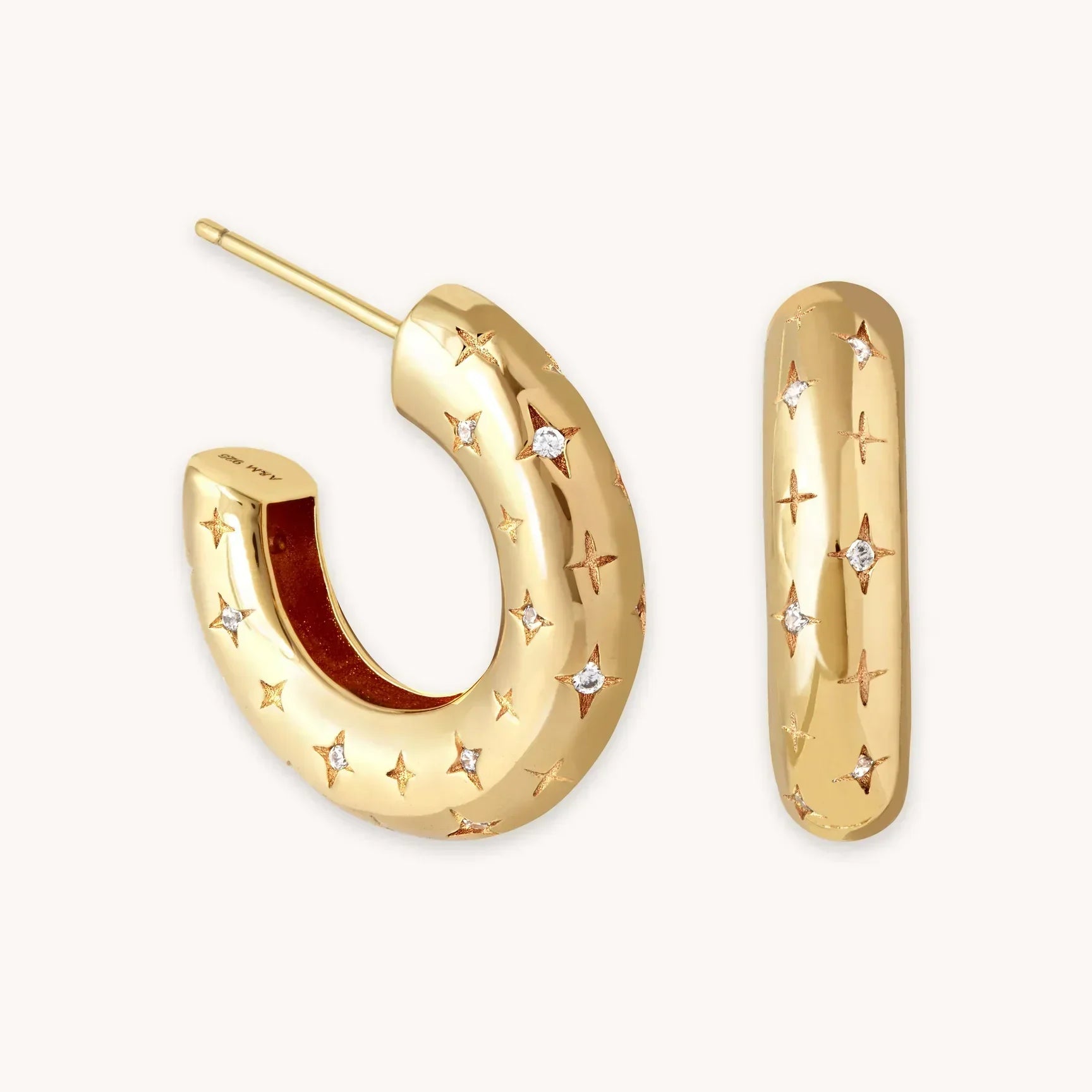 Cosmic Hoop Earring | Gold