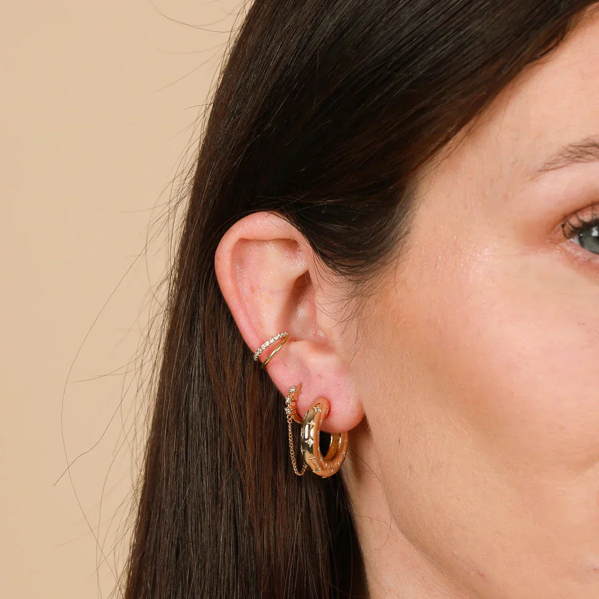Cosmic Hoop Earring | Gold