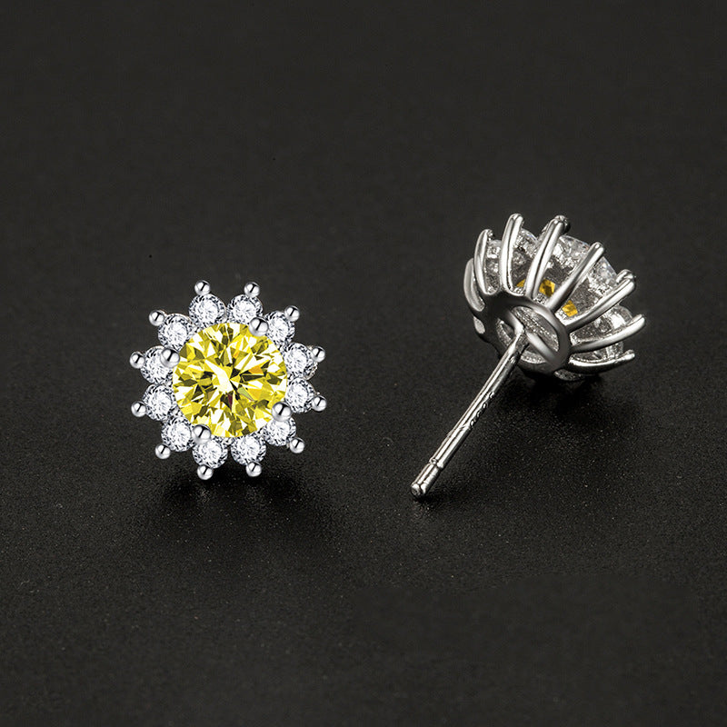 Sunlit Muse Earring Gelb | White Gold