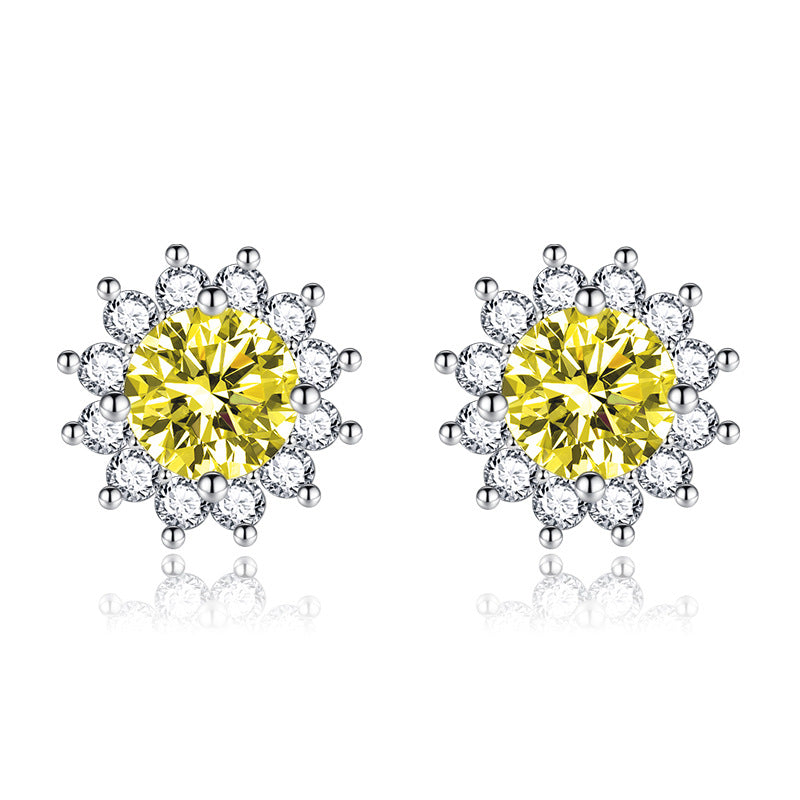 Sunlit Muse Earring Gelb | White Gold