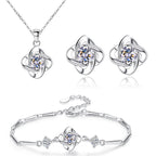 Seren Klee Schleife Set | White Gold