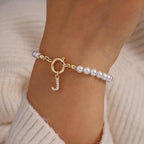 Auden Clé | Personalized Gold Letter Bracelet