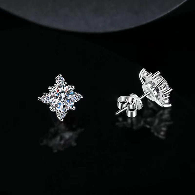 Aurelie Blumen Earring | White Gold