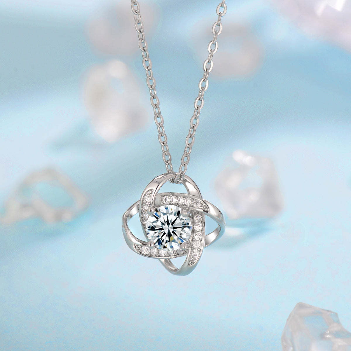 Fleur de Givre Klee-Knoten-Set | White Gold