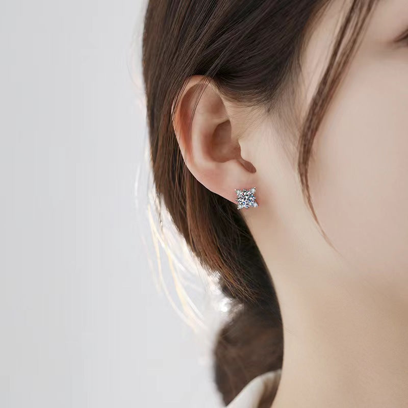 Aurelie Blumen Earring | White Gold