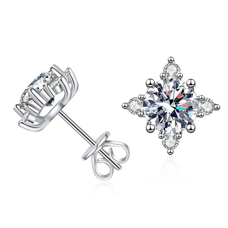 Aurelie Blumen Earring | White Gold