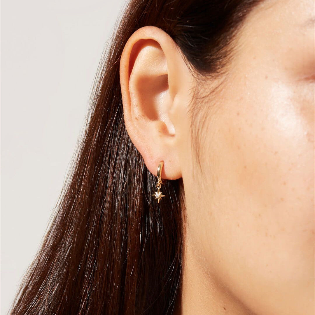 Vudu Hoop Earrings in Gold