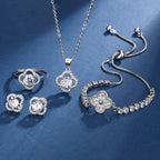 Aria Kleeblatt Charm Sets | White Gold