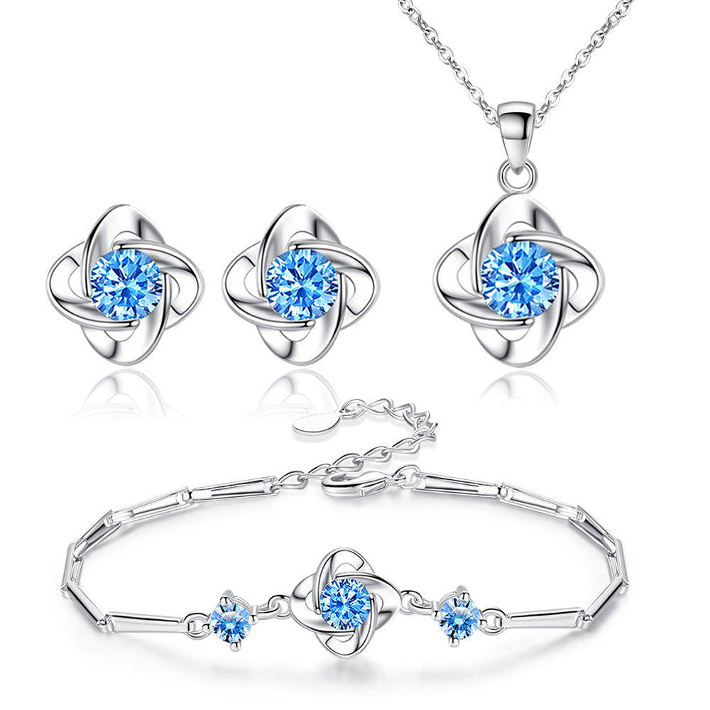 Seren Klee Loop Set Blau | White Gold