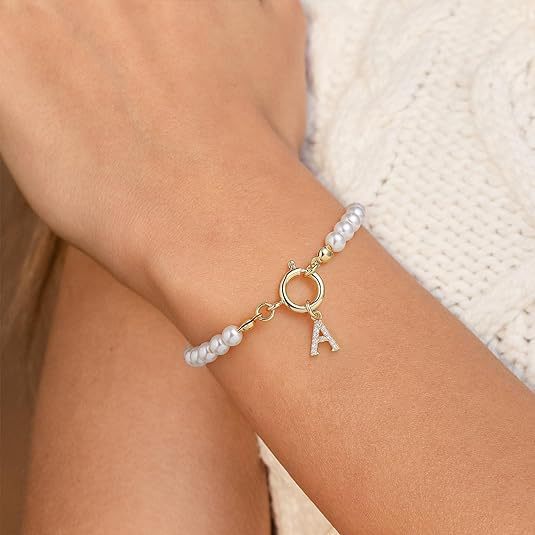 Auden Clé | Personalized Gold Letter Bracelet
