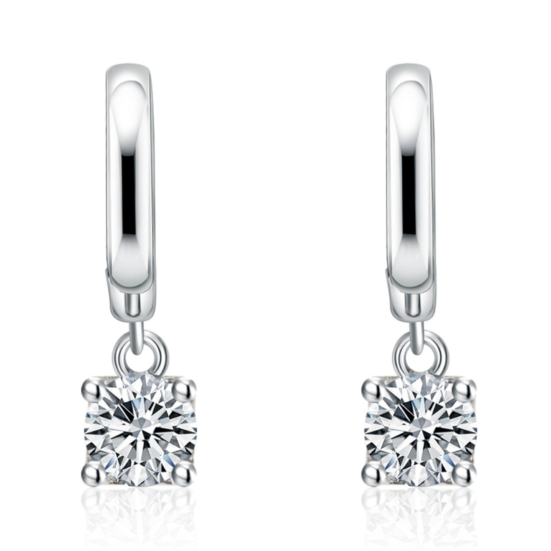 Aurora Quadratische Tropfen | White Gold