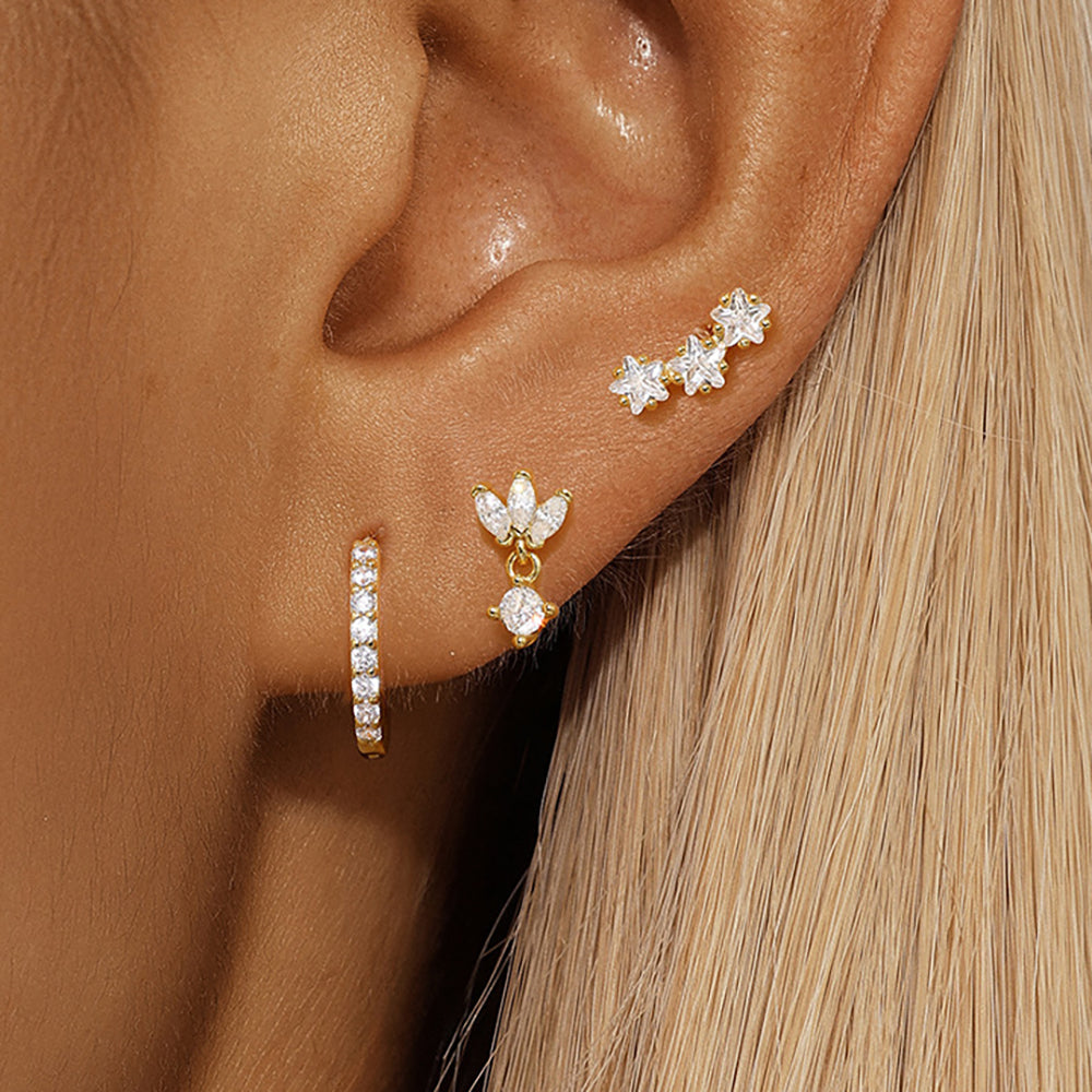 Trio Mila Essentials Earring | Gold