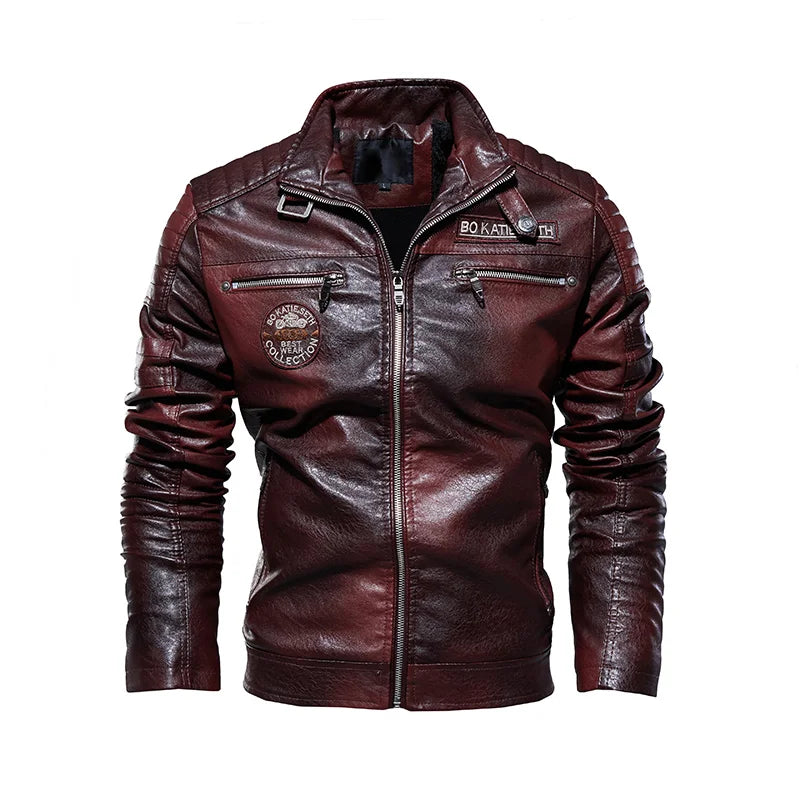 Alexandre - Vintage Brown Biker Jacket