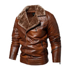 Gabriel - Aviator Jacket with Fur Collar