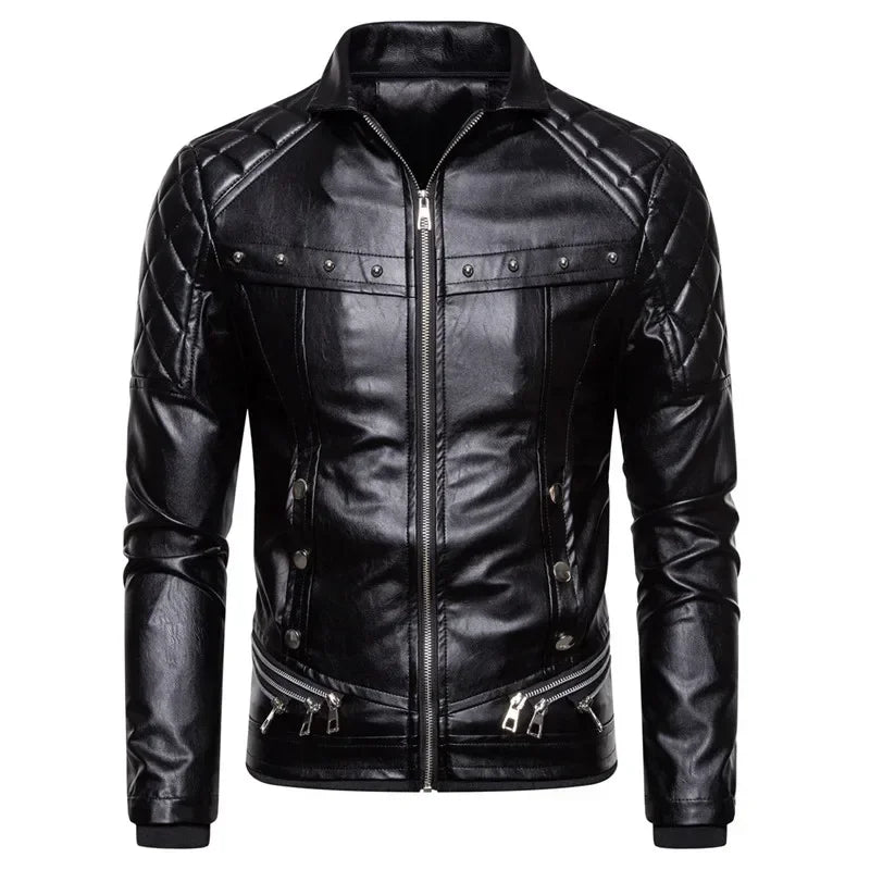 Thiago - Brown Aviator Jacket with Black Fur Collar