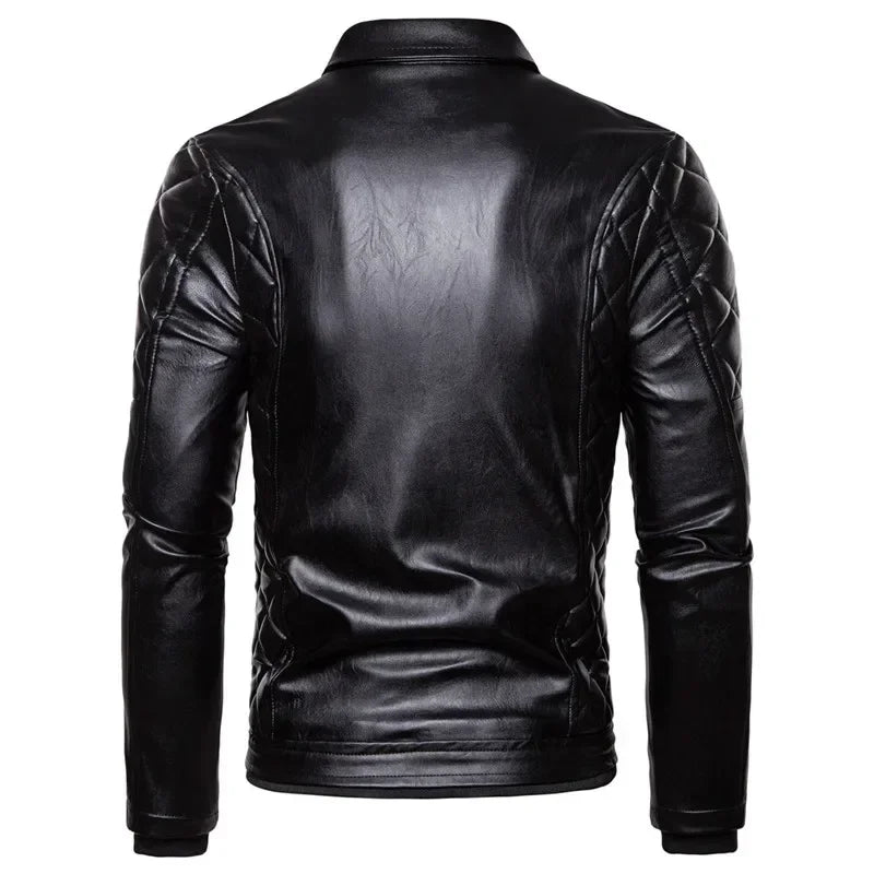 Thiago - Brown Aviator Jacket with Black Fur Collar