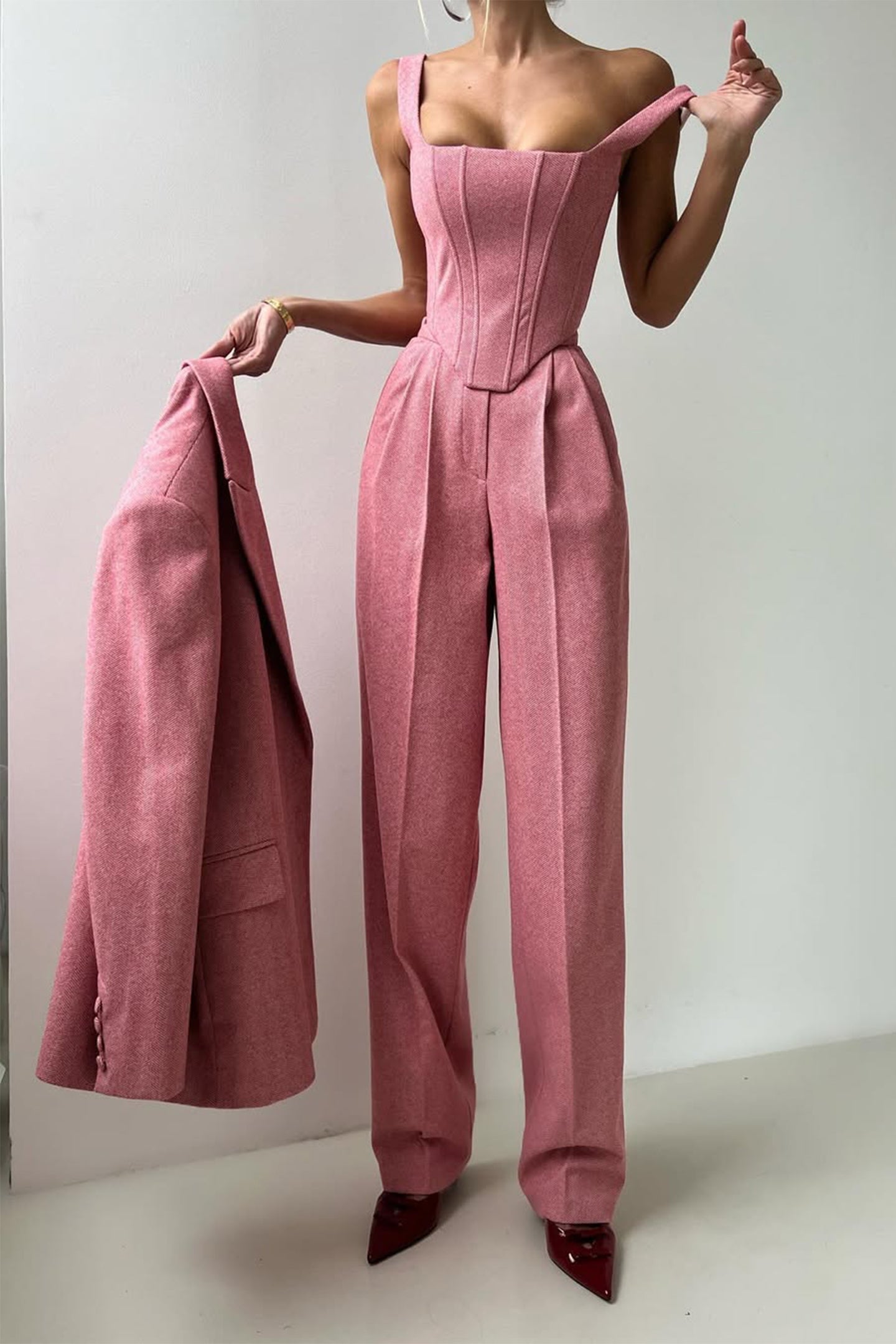Dolce - Three-piece set with double-breasted blazer