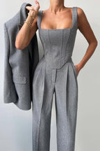 Dolce - Three-piece set with double-breasted blazer