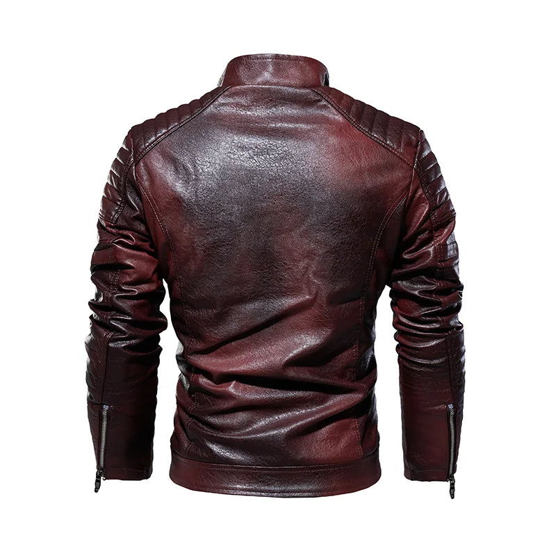 Alexandre - Vintage Brown Biker Jacket