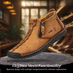 Logan | Classic Men's Leather Ankle Shoes