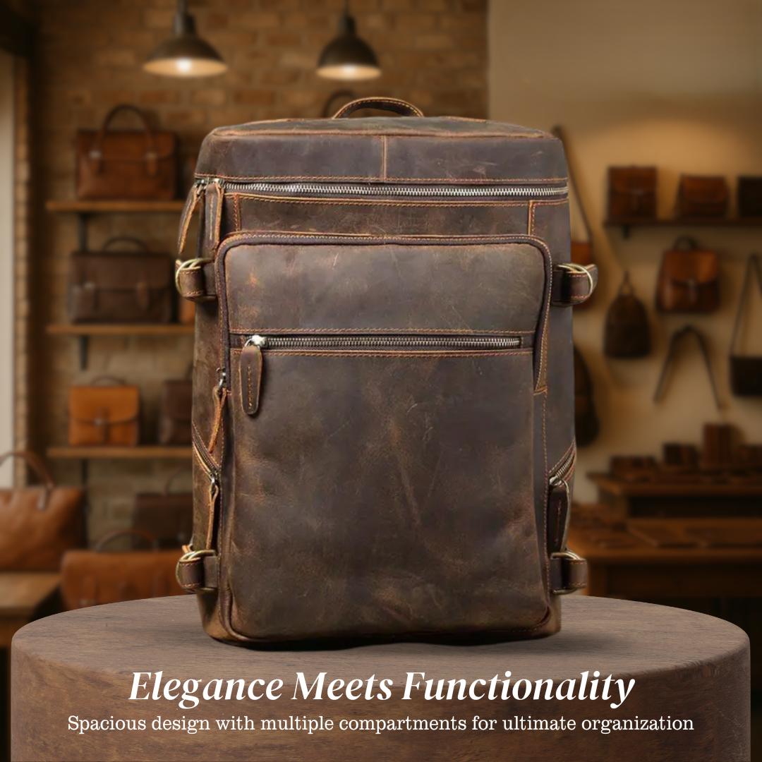 Hawthorne | Vintage Leather Laptop Satchel & Travel Backpack