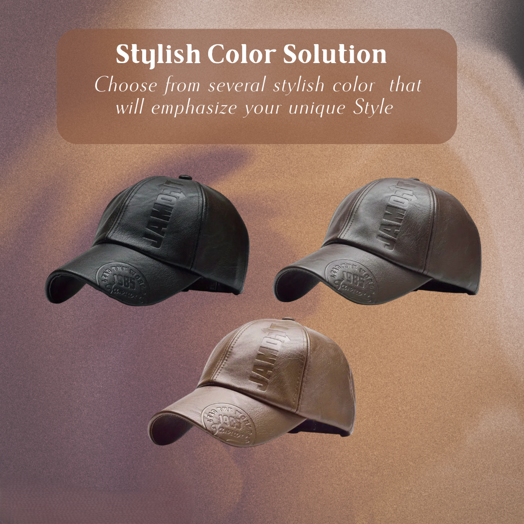 Daniel | Classic Leather-Style Baseball Cap for Men