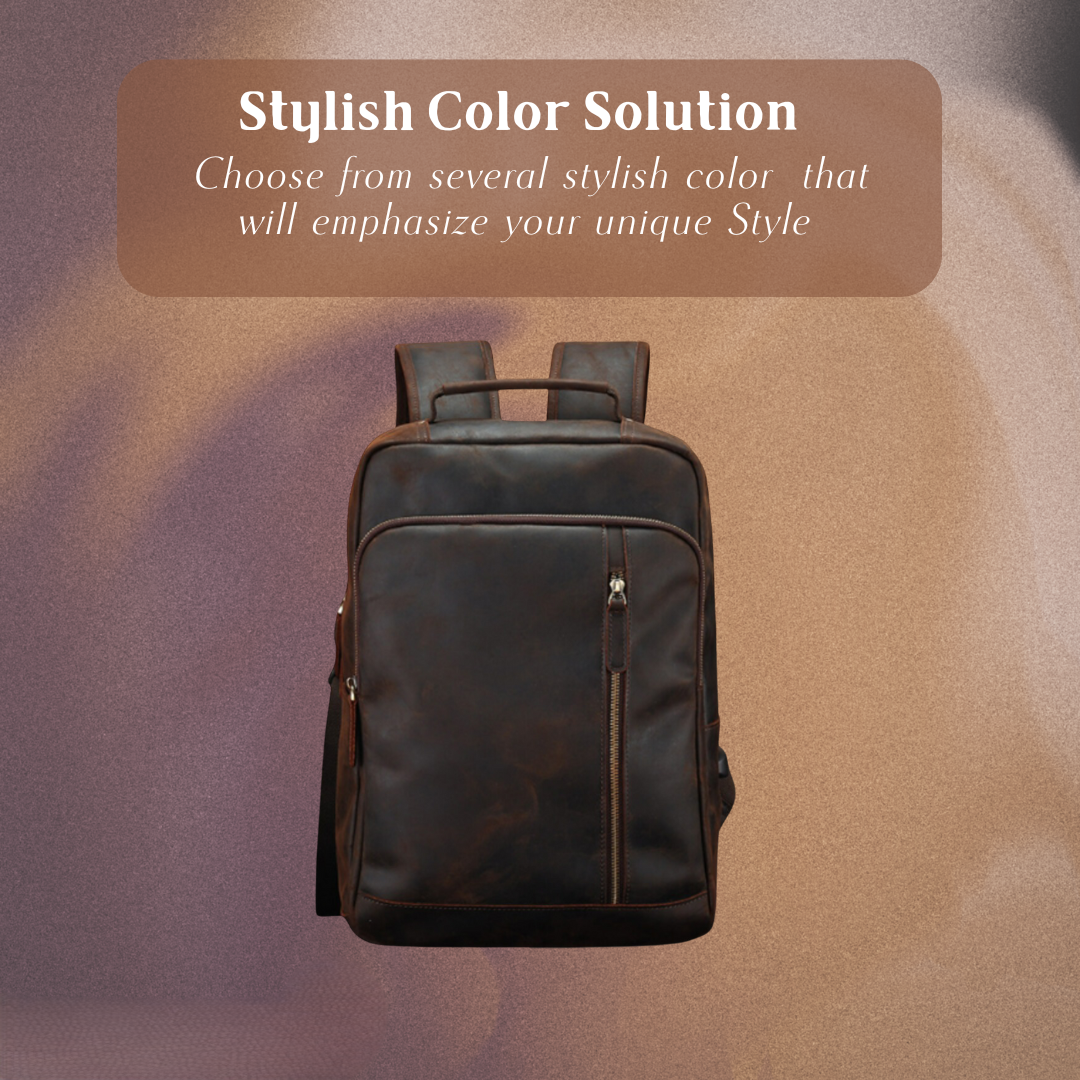Josh | Men's Leather Professional Laptop | Backpack