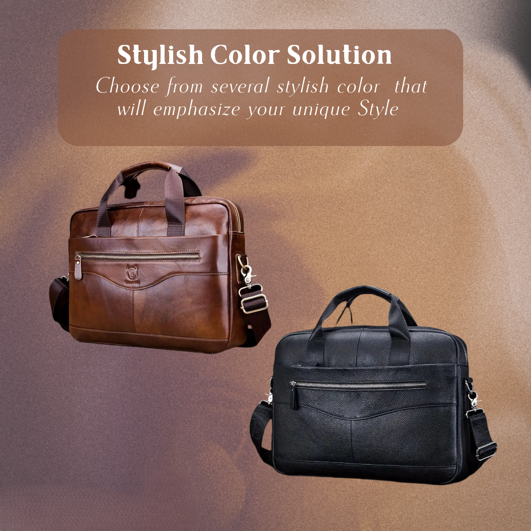 Jacob | Leather Spacious Briefcase | Messenger Bag