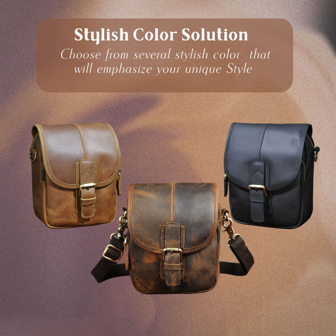 Damon | Genuine Leather Shoulder Bag for Men
