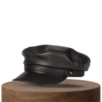 Arthur | Leather Fiddler Cap