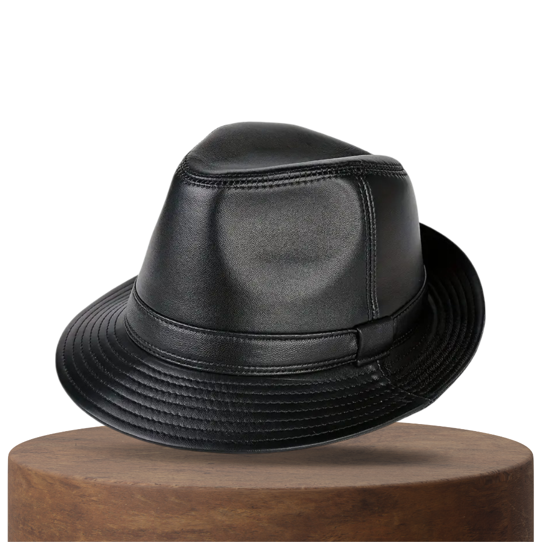 Timothy | Classic Leather Fedora Hat
