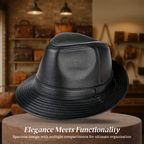 Timothy | Classic Leather Fedora Hat