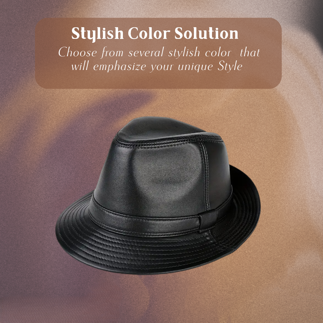 Timothy | Classic Leather Fedora Hat