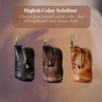 Steve | Leather Zippered Key Holder Wallet