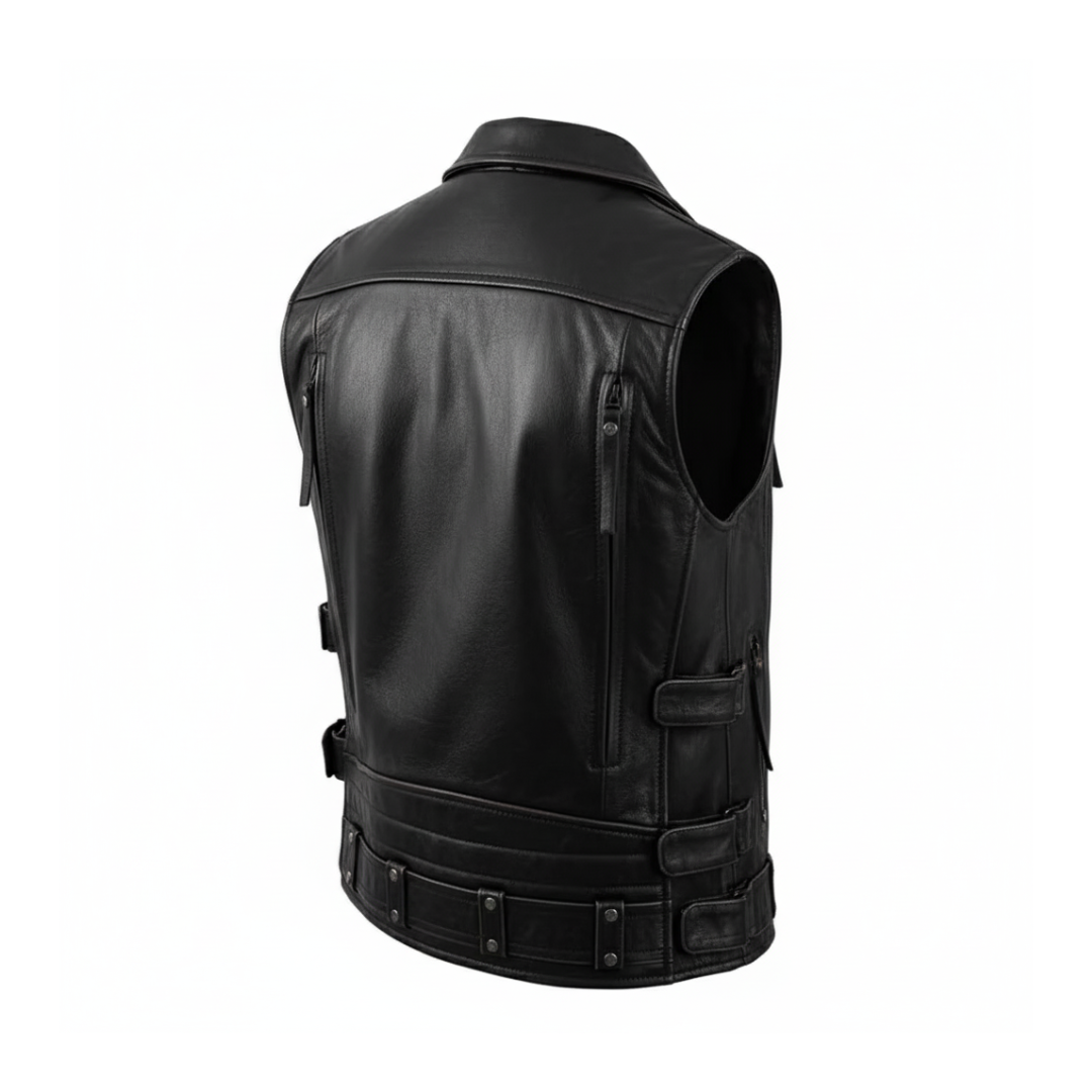 Viggo | Vintage Distressed Leather Vest